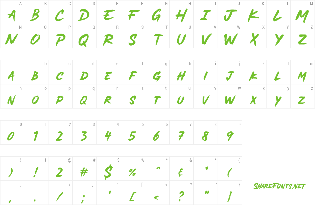 Font MADE Soulmaze Brush preview